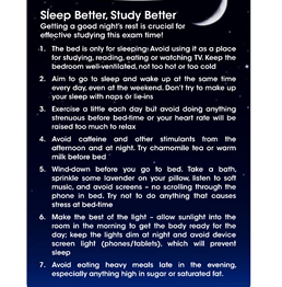 Sleep & Study Better Tips
