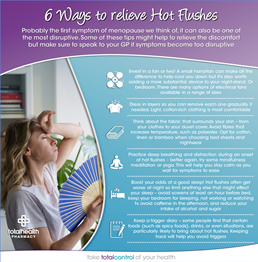 6 Ways to relieve Hot Flushes
