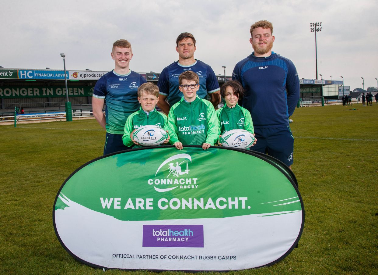 totalhealth Pharmacy continues partnership with Connacht Rugby as official sponsors of their Summer Camps for 2019